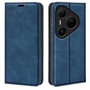 For Huawei Pura 80 Pro / 80 Pro+ Retro-skin Magnetic Suction Leather Phone Case(Dark Blue)
