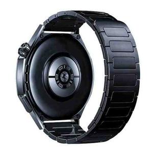 20mm I-Shaped Magnetic Metal Stainless Steel Watch Band(Black)
