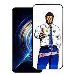 For Redmi K50 Gorilla Explosion-Proof Anti-Fingerprint HD Tempered Glass Film