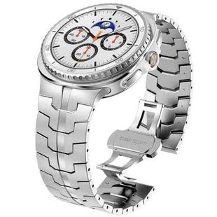 For Samsung Galaxy Watch8 / Watch8 Classic Butterfly Buckle Stainless Steel Watch Band(Silver)