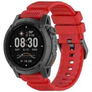 For COROS NOMAD Armor Outdoor Sports Solid Color Silicone Watch Band(Red)