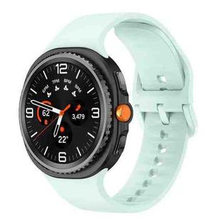 For Samsung Galaxy Watch8 / Watch8 Classic Flat Solid Color Silicone Watch Band(Mint Green)