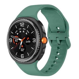 For Samsung Galaxy Watch8 / Watch8 Classic Flat Solid Color Silicone Watch Band(Cactus)