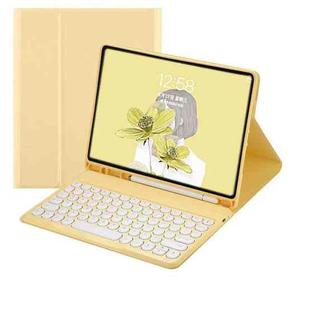 For ipad Air 6/7 11 Magnetic Bluetooth Keyboard Case for Tablet(yellow)