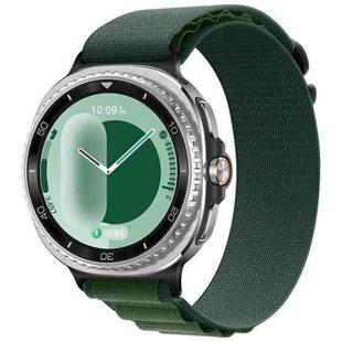For Samsung Galaxy Watch8 / Watch8 Classic Alpine Loop Nylon Watch Band(Dark Green)