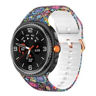 For Samsung Galaxy Watch8 / Watch8 Classic Printed Silicone Watch Band(Colorful Jellyfish)