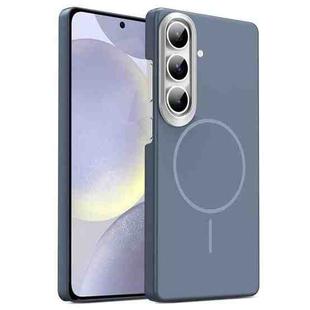 For Samsung Galaxy S24+ 5G Gold Armor PC Thin Circle MagSafe Shockproof Phone Case(Carbon Grey)