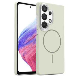 For Samsung Galaxy A53 5G Gold Armor PC Thin Circle MagSafe Shockproof Phone Case(Titanium Gray)