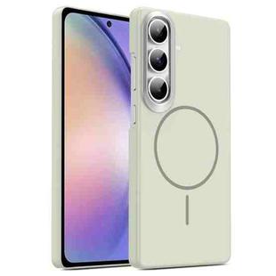 For Samsung Galaxy A54 5G Gold Armor PC Thin Circle MagSafe Shockproof Phone Case(Titanium Gray)