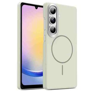 For Samsung Galaxy A25 5G Gold Armor PC Thin Circle MagSafe Shockproof Phone Case(Titanium Gray)