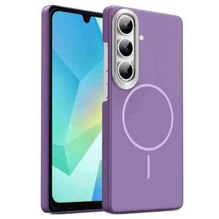 For Samsung Galaxy A16 5G Gold Armor PC Thin Circle MagSafe Shockproof Phone Case(Purple)