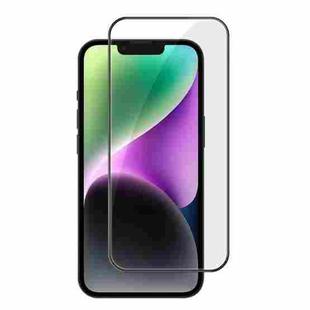 For iPhone 14 Plus Kalebol High-Aluminum Screen-Printed Full-Coverage Anti-Fingerprint Black-Bordered HD Tempered Glass Film