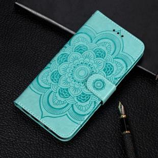 Mandala Embossing Pattern Horizontal Flip Leather Case for Huawei Honor 20 Pro, with Holder & Card Slots & Wallet & Photo Frame &  Lanyard(Green)