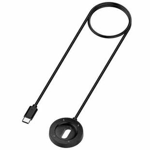 For Suunto Run USB-C / Type-C Interface Magnetic Watch Charging Cable Charging Dock(Black)