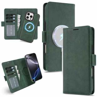 For iPhone 14 Pro Max Kalebol Strong Magnetic MagSafe Ring 2 In 1 Split Leather Phone Case(Green)