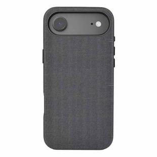 For iPhone Air Kalebol Fabric-Textured Perforated MagSafe PC Phone Case(Black)