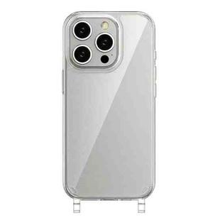 For iPhone 14 Pro Max Kalebol Minimalist Transparent Lanyard Integrated Phone Case(Transparent)
