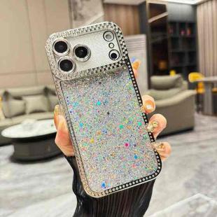 For iPhone 17 Pro Diamond Glitter Sequins TPU Phone Case(Silver)