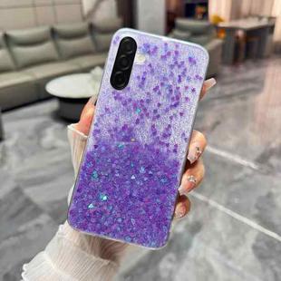 For Samsung Galaxy A36 / A56 5G Sequins Glitter Gradient Epoxy TPU Phone Case(Purple)