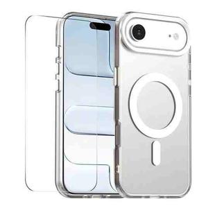 For iPhone Air ENKAY Hat-Prince MagSafe Candy Color Phone Case with Thick Adhesive Glass Film(White)