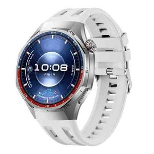 For Huawei Watch GT 6 Pro Seamless Connection Solid Color Silicone Watch Band(White)