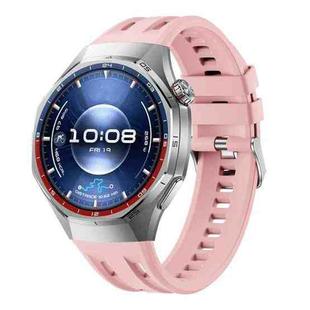 For Huawei Watch GT 6 Pro Seamless Connection Solid Color Silicone Watch Band(Pink)