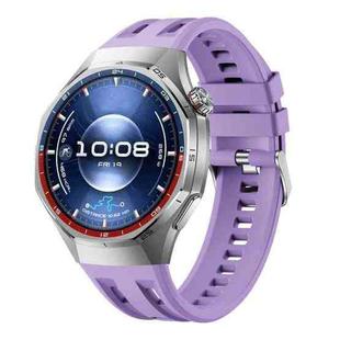 For Huawei Watch GT 6 Pro Seamless Connection Solid Color Silicone Watch Band(Lilac Purple)
