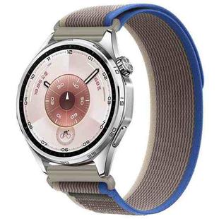 For Huawei Watch GT 6 46mm Wild Path Loop Nylon Hook and Loop Fastener Watch Band(Blue Grey)