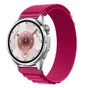 For Huawei Watch GT 6 46mm Alpine Loop Nylon Watch Band(Crimson Red)