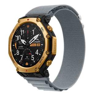 For Amazfit T-Rex 3 Pro Alpine Loop Nylon Watch Band(Blue Grey)