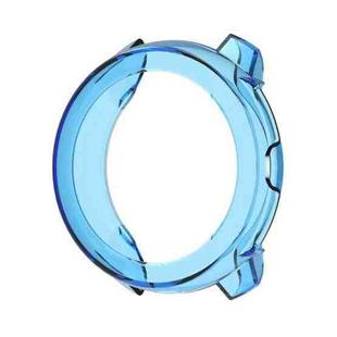 For Suunto Race 2 Half Coverage Hollow TPU Watch Protective Cover(Transparent Blue)