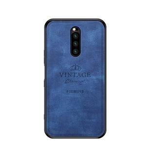 PINWUYO Shockproof Waterproof Full Coverage TPU + PU Cloth+Anti-shock Cotton Protective Case  for Sony Xperia 1 / Xperia XZ4(Blue)