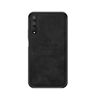 PINWUYO Shockproof Waterproof Full Coverage PC + TPU + Skin Protective Case for Huawei Honor 20(Black)