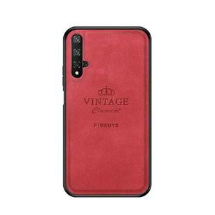 PINWUYO Shockproof Waterproof Full Coverage PC + TPU + Skin Protective Case for Huawei Honor 20(Red)