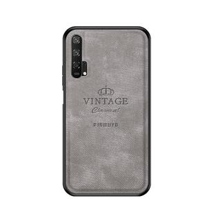PINWUYO Shockproof Waterproof Full Coverage PC + TPU + Skin Protective Case  for Huawei Honor 20 Pro(Gray)