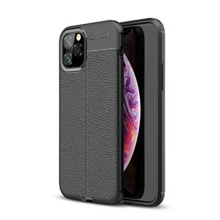 For iPhone 11 Pro Max Litchi Texture TPU Shockproof Case (Black)