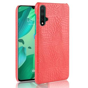 Shockproof Crocodile Texture PC + PU Case For Huawei Nova 5 / Nova 5 Pro(Red)