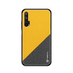PINWUYO Honors Series Shockproof PC + TPU Protective Case for Huawei Honor 20 Pro(Yellow)