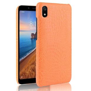 Shockproof Crocodile Texture PC + PU Case for Xiaomi Redmi 7A(Orange)