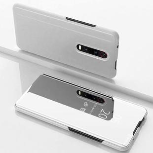 Electroplating Mirror Horizontal Flip Leather Case for Xiaomi Mi 9T / 9T Pro with Holder(Silver)