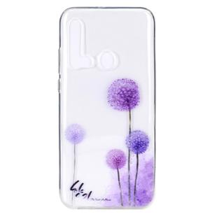 Stylish and Beautiful Pattern TPU Drop Protection Cover for Huawei P20 Lite 2019(Dandelion)