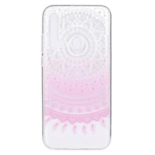 Stylish and Beautiful Pattern TPU Drop Protection Cover for Huawei P20 Lite 2019(Pink pattern)