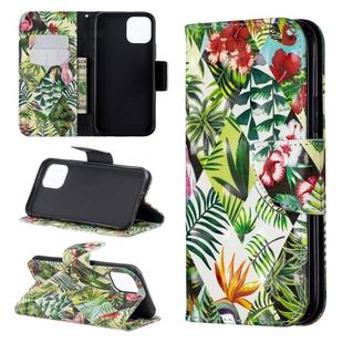 For iPhone 11 Pro 3D Colored Drawing Pattern Horizontal Flip Leather Case, with Holder & Card Slots & Wallet(Banana Leaf)