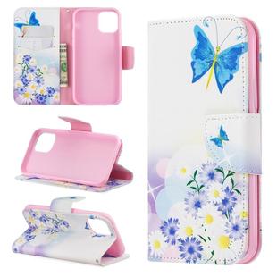 For iPhone 11 Pro Colored Drawing Pattern Horizontal Flip Leather Case,with Holder & Card Slots & Wallet(Butterfly Love)