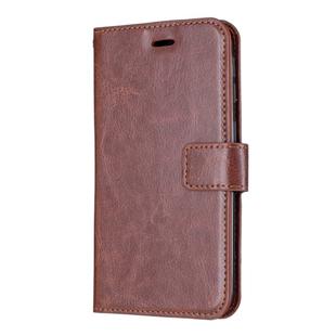 Crazy Horse Texture Horizontal Flip Leather Case with Holder & Card Slots & Wallet & Photo Frame for Huawei Y5 2019(brown)