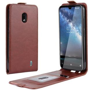 Crazy Horse Vertical Flip Leather Protective Case for NOKIA 2.2(Brown)