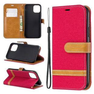 For iPhone 11 Pro Colored Drawing Pattern Horizontal Flip Leather Case, with Holder & Card Slots & Wallet(Red)