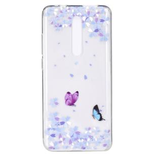 Stylish and Beautiful Pattern TPU Drop Protection Cover for Xiaomi Redmi K20 / K20 PRO(Flower butterfly)