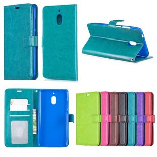 Crazy Horse Texture Horizontal Flip Leather Case with Holder & Card Slots & Wallet & Photo Frame For Nokia 2.1(Green)