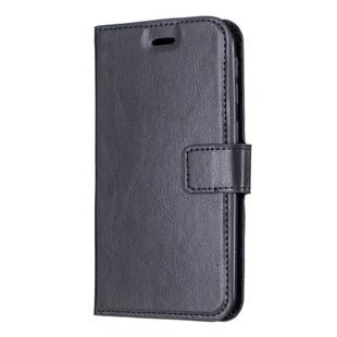 For iPhone 11 Pro Max Crazy Horse Texture Horizontal Flip Leather Case with Holder & Card Slots & Wallet & Photo Frame (black)
